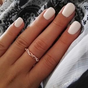 Barbra Rose Gold Infinity Twist Ring